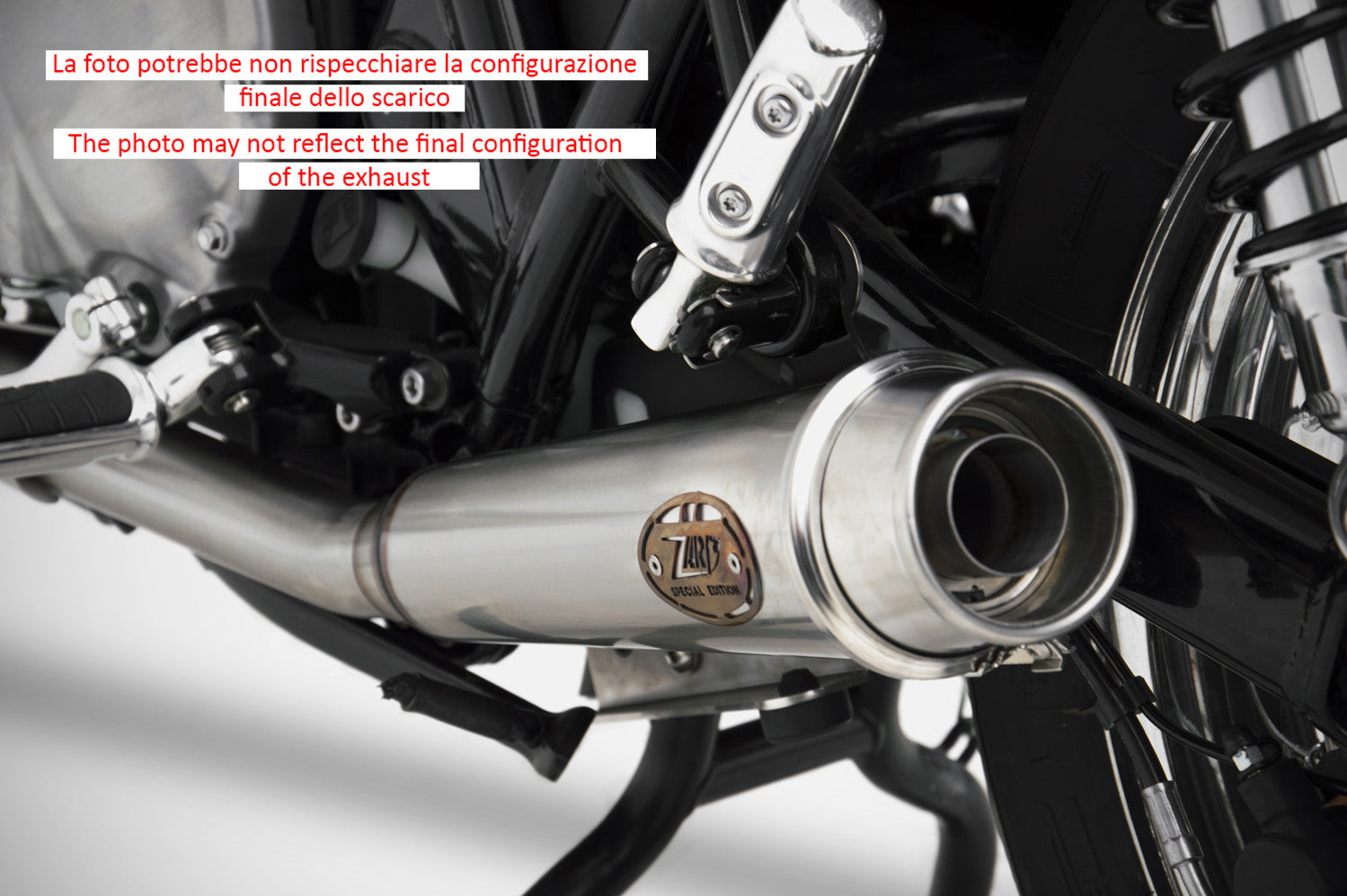 SCARICO COMPLETO ZARD BASSO INOX OEM CAT RACING TRIUMPH BONNEVILLE T100 2017-20