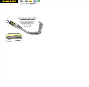 SCARICO COMPLETO COMPETITION EVO RACE-TECH FULL TITANIO ARROW KAWASAKI ZX-10R 16-19