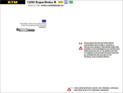 RACCORDO CENTRALE OMOLOGATO EURO4 EC ARROW KTM 1290 SUPERDUKE 2017-19