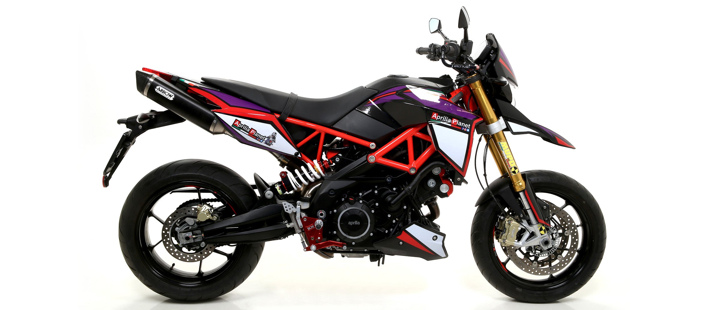 SILENCER THUNDER ALUMINUM-CARBON ARROW APRILIA DORSODURO 750 2009-17