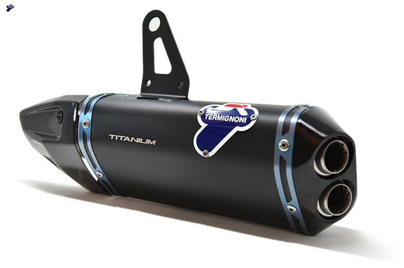 SILENCER EXHAUST TERMIGNONI TITNIUM BLACK RACING DUCATI STREETFIGHTER V4 2020-22