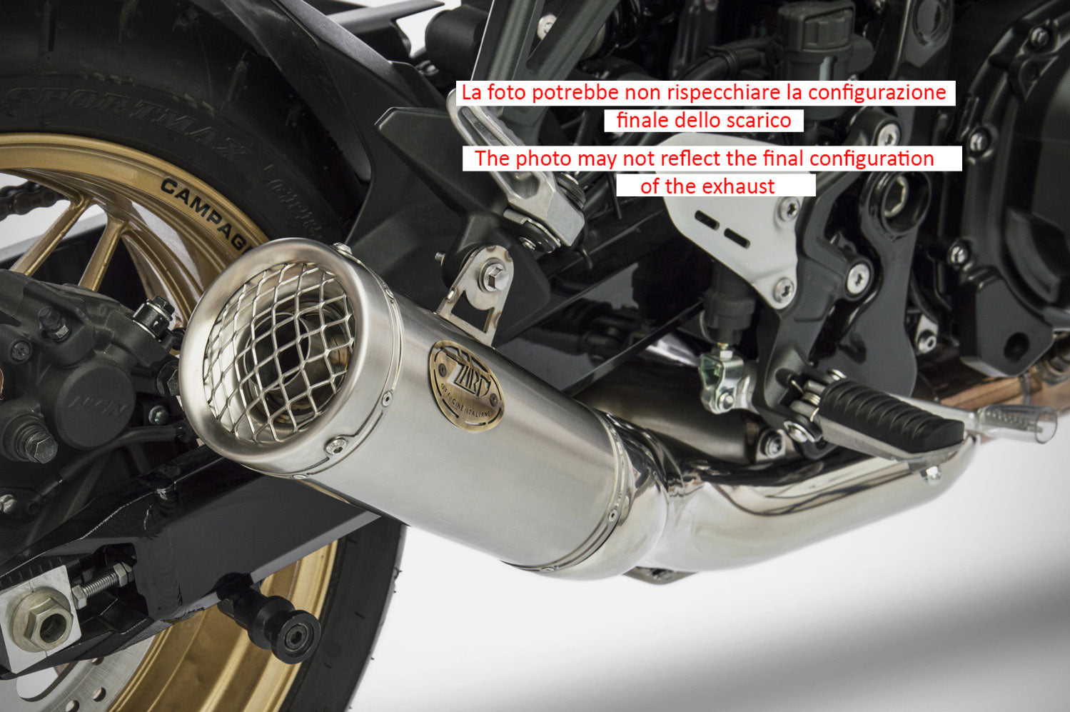 TERMINALE SCARICO ZARD ACCIAIO INOX RACING KAWASAKI Z 900 RS 2018-20