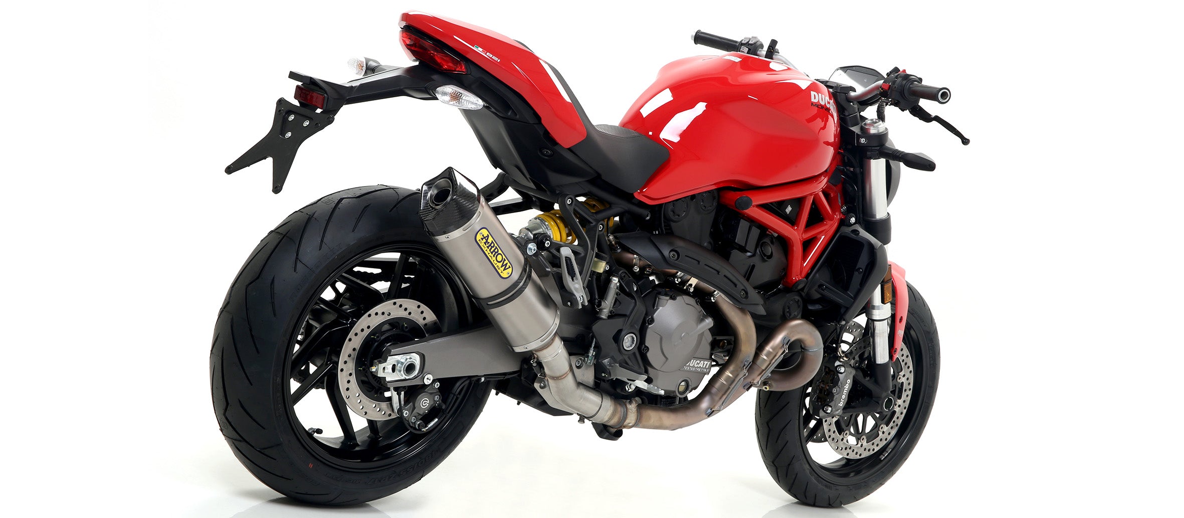 KIT SILENCER APP RACE-TECH TITANIUM-CARB ARROW DUCATI MONSTER 821 2018-20