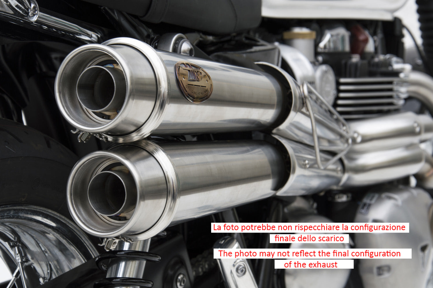 SCARICO COMPLETO ALTO 2-2 ZARD INOX RACING TRIUMPH BONNEVILLE T120 2016 - 19