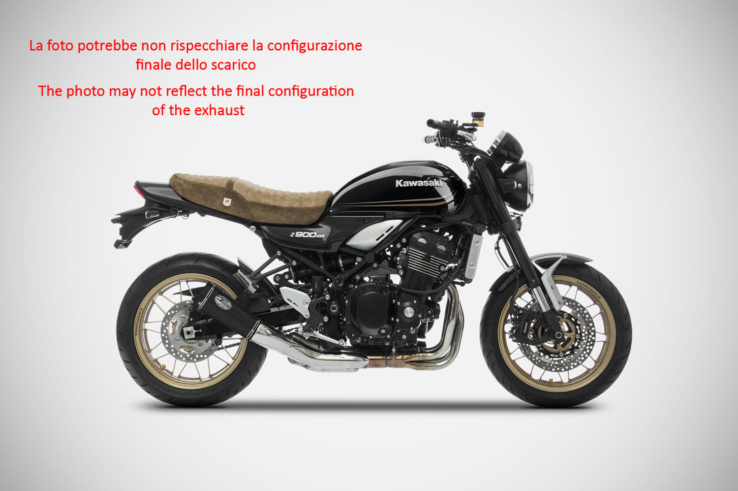 TERMINALE SCARICO ZARD ACCIAIO INOX RACING KAWASAKI Z 900 RS 2018-20