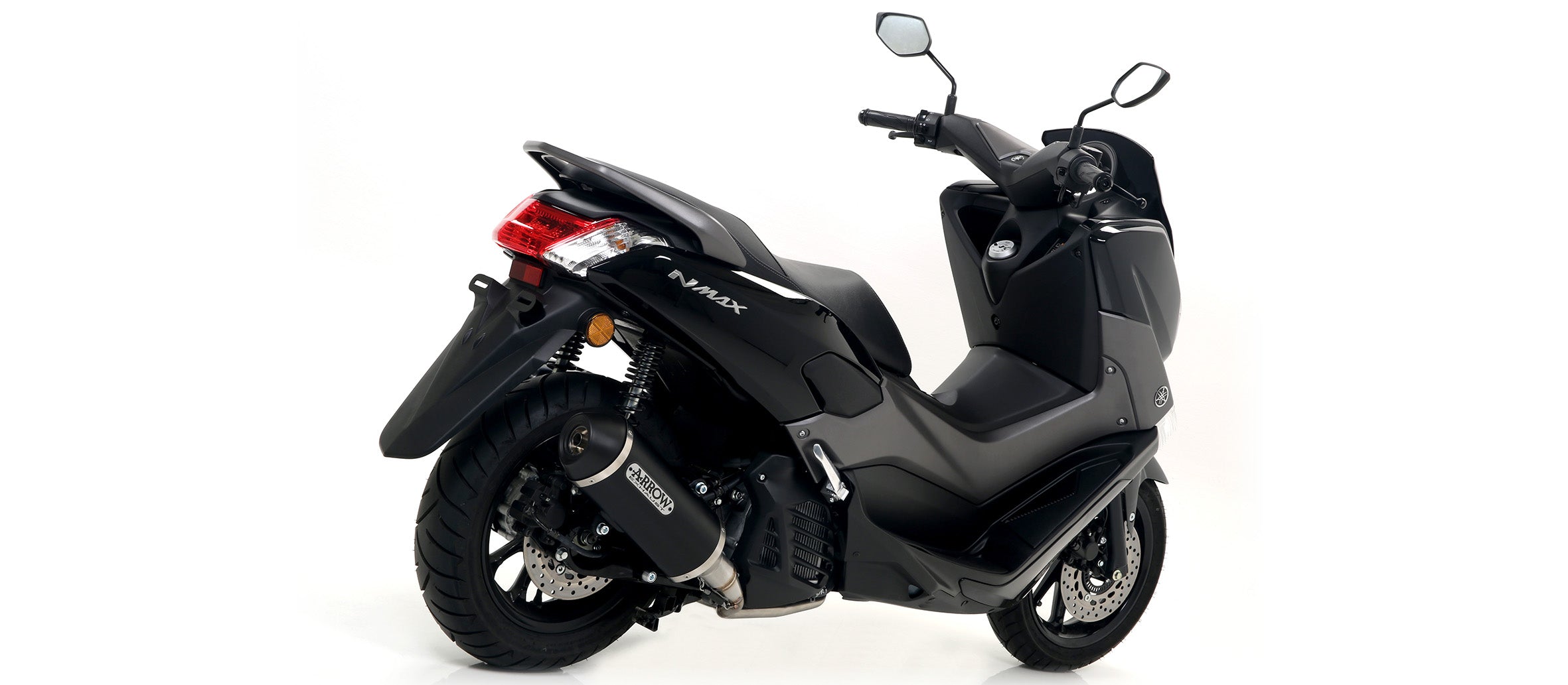 COMPLETE EXHAUST APPR. EC+ECE URBAN BLACK ALU-BLACK ARROW YAMAHA NMAX 125 17-20