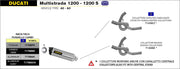 EXHAUST APPROVED E5+E9 RACE-TECH TIT-CARB ARROW DUCATI MULTISTRADA 1200 10-14