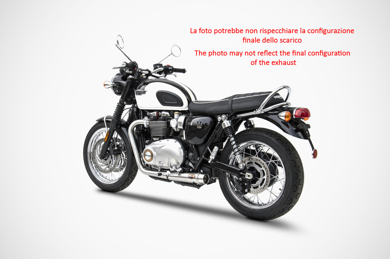 SCARICO COMPLETO ZARD INOX OEM CAT RACING TRIUMPH BONNEVILLE T120 2016-20