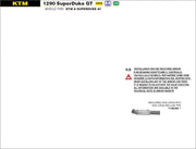 RACCORDO CENTRALE NON CATALITICO ARROW KTM 1290 SUPERDUKE GT 2017-18