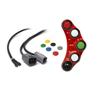 RACING LEFT HANDLEBAR SWITCH RED JETPRIME SUZUKI GSXR 1000 2017 - 21