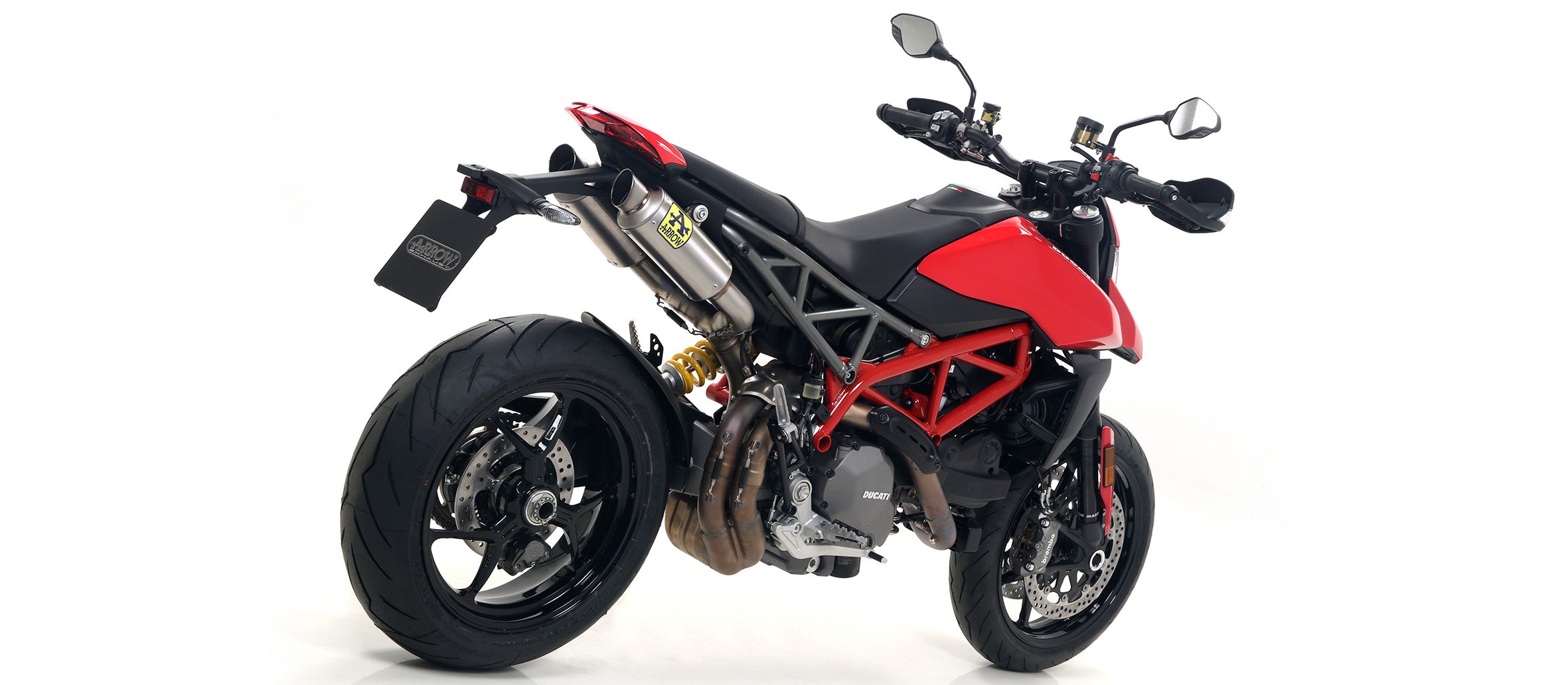 SILENCER APPROVED GP-2 TITANIUM (DX+SX) ARROW DUCATI HYPERMOTARD 950 2019-20