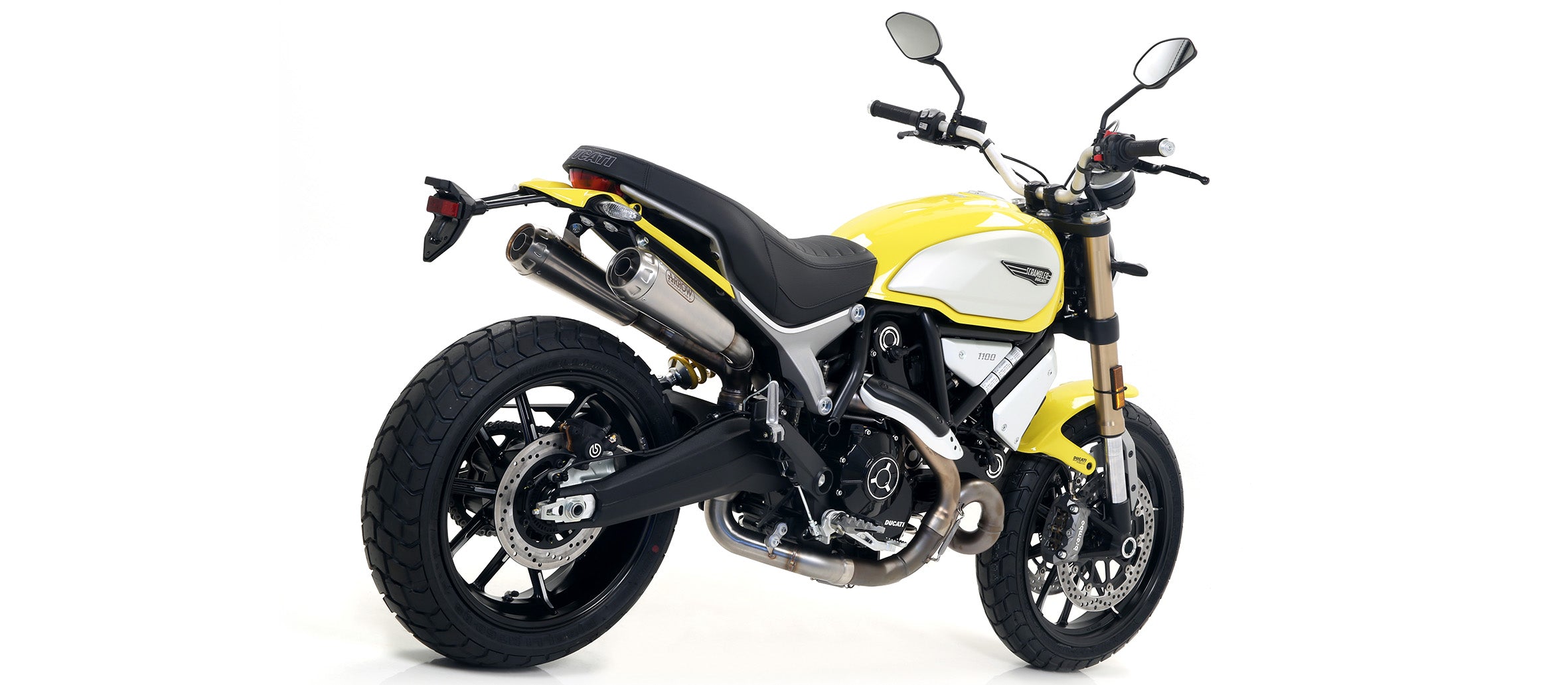 SILENCER PRO-RACE NICHROM (DX+SX) ARROW DUCATI SCRAMBLER 1100 2018-19