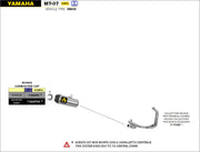 SCARICO MARMITTA WORKS RACING TITANIO-CARBONIO ARROW YAMAHA MT-07 2021-22