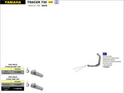 COMPLETE EXHAUST LOW OMO EC+ECE PRO-RACE NICHROM ARROW YAMAHA TRACER 700 20-22