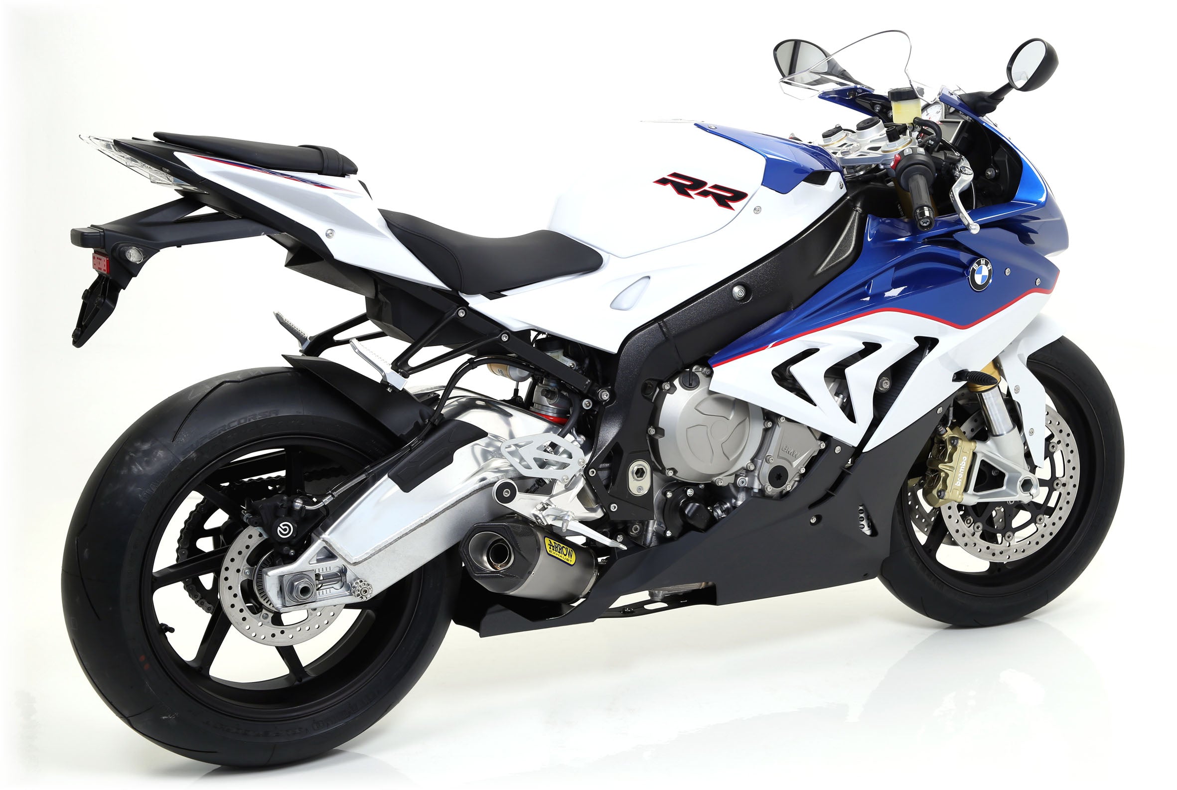 EXHAUST COMPETITION LOW WORKS INOX-TITANIUM-CARBON ARROW BMW S 1000 RR 15-16
