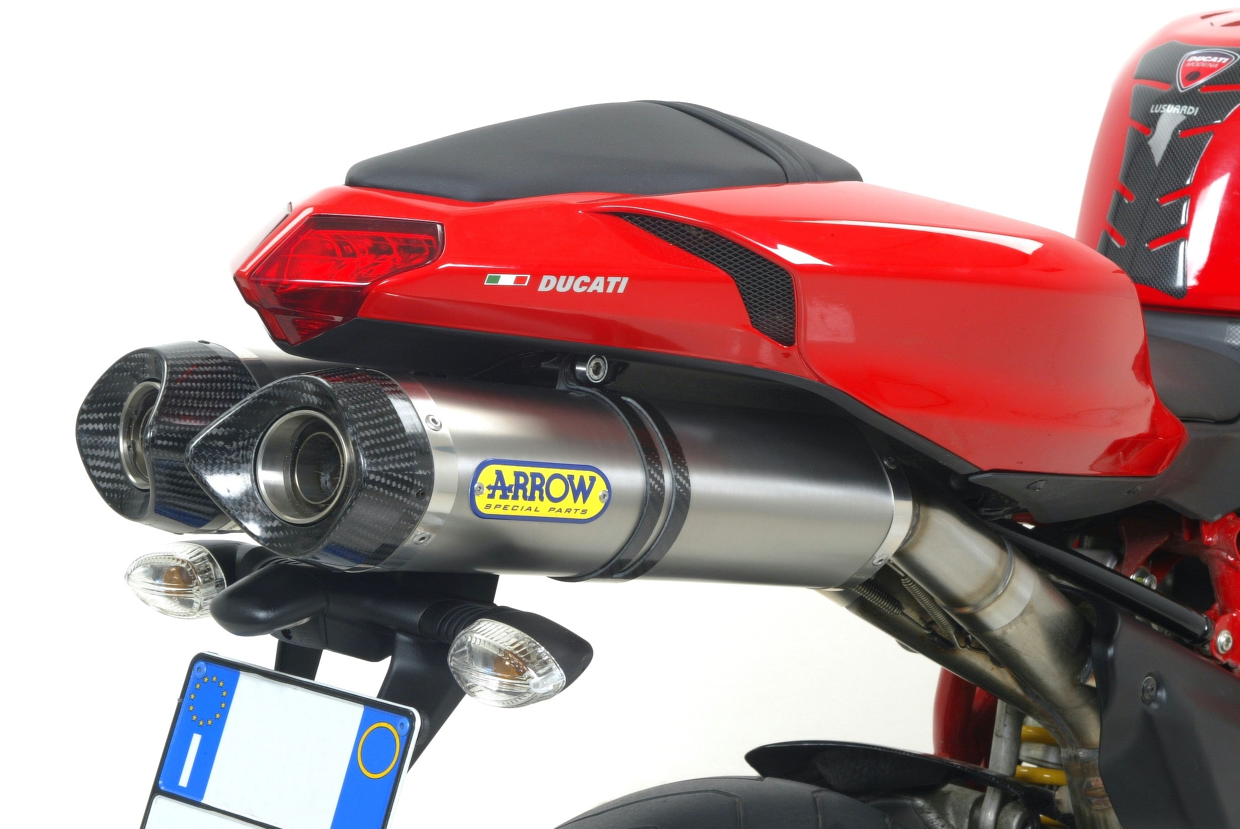 SILENCER THUNDER APPROVED E5+E9 (DX+SX) TITANIUM-CARB ARROW DUCATI 848 08-10