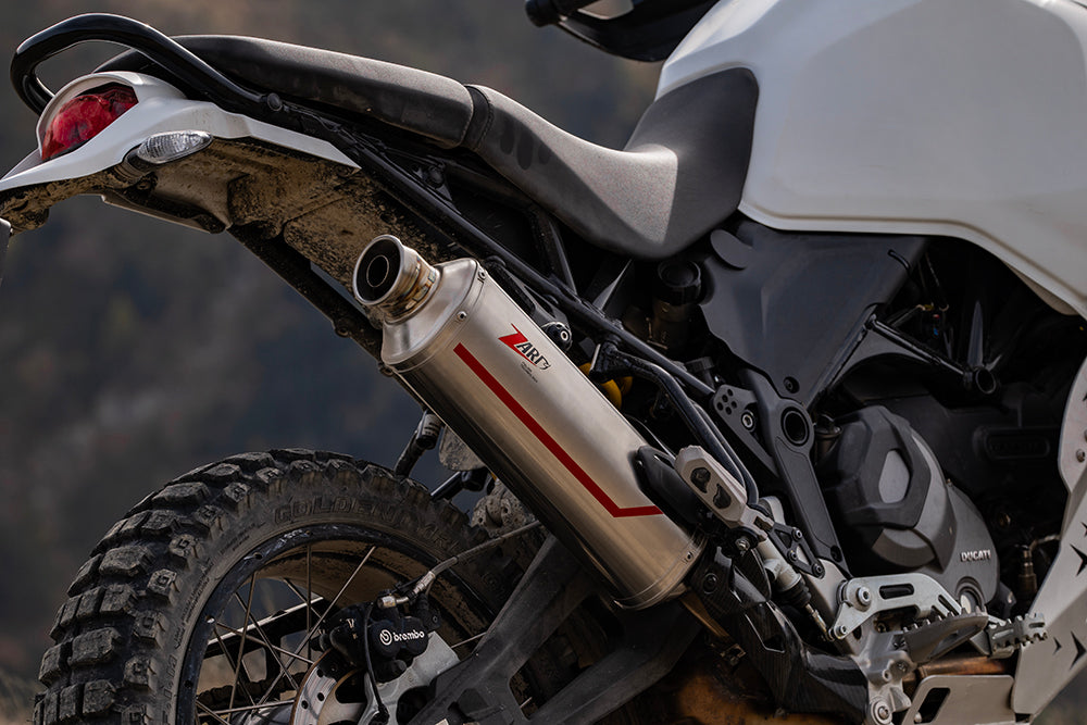 SILENCER EXHAUST SABBIA ZARD STEEL APPROVED E5 DUCATI DESERT X 2022-23