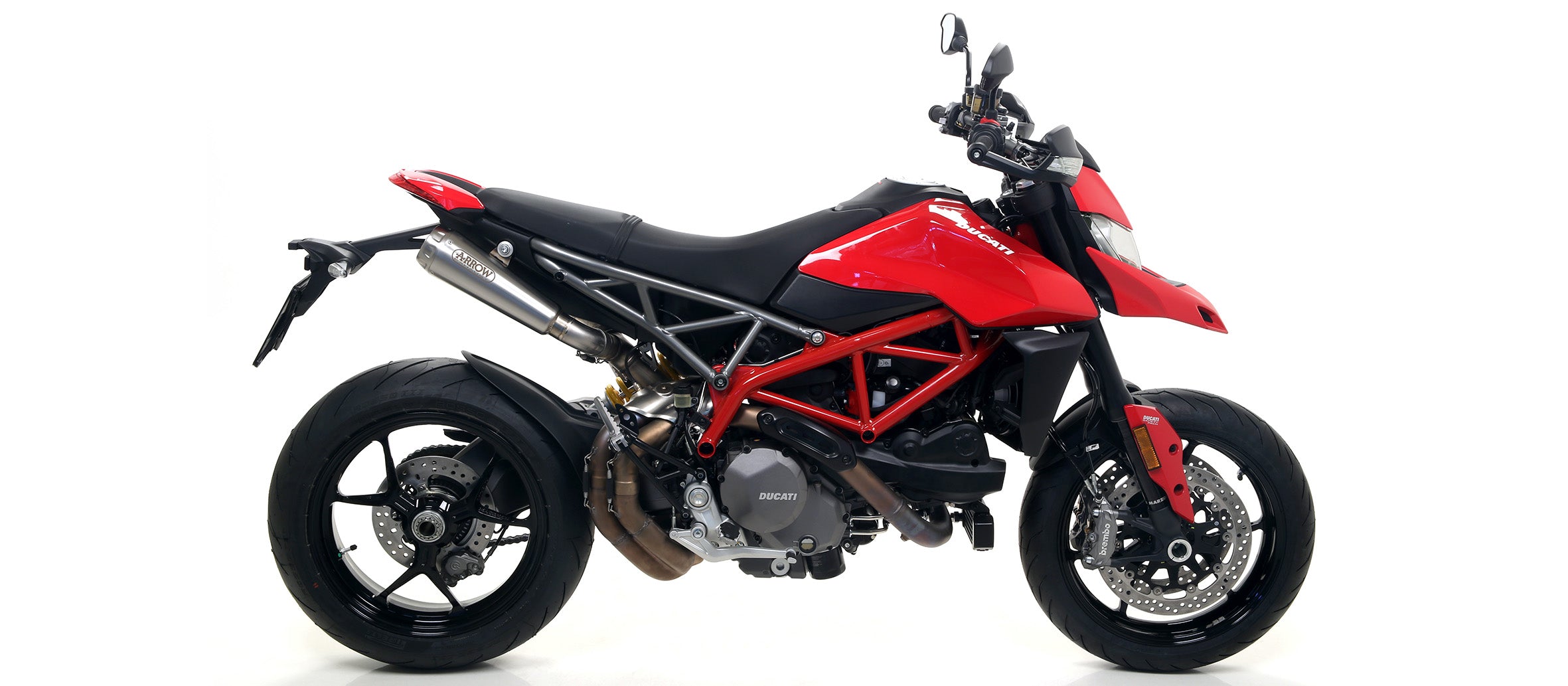 SILENCER APPROVED PRO-RACE TITANIUM (DX+SX) ARROW DUCATI HYPERMOTARD 950 19-20
