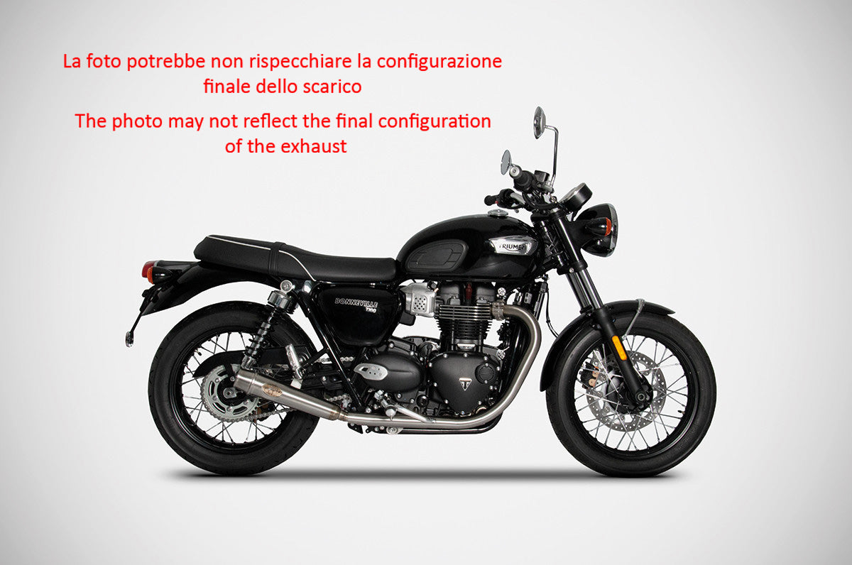 DOPPIO TERMINALE ZARD INOX RACING TRIUMPH BONNEVILLE T120 2021-23