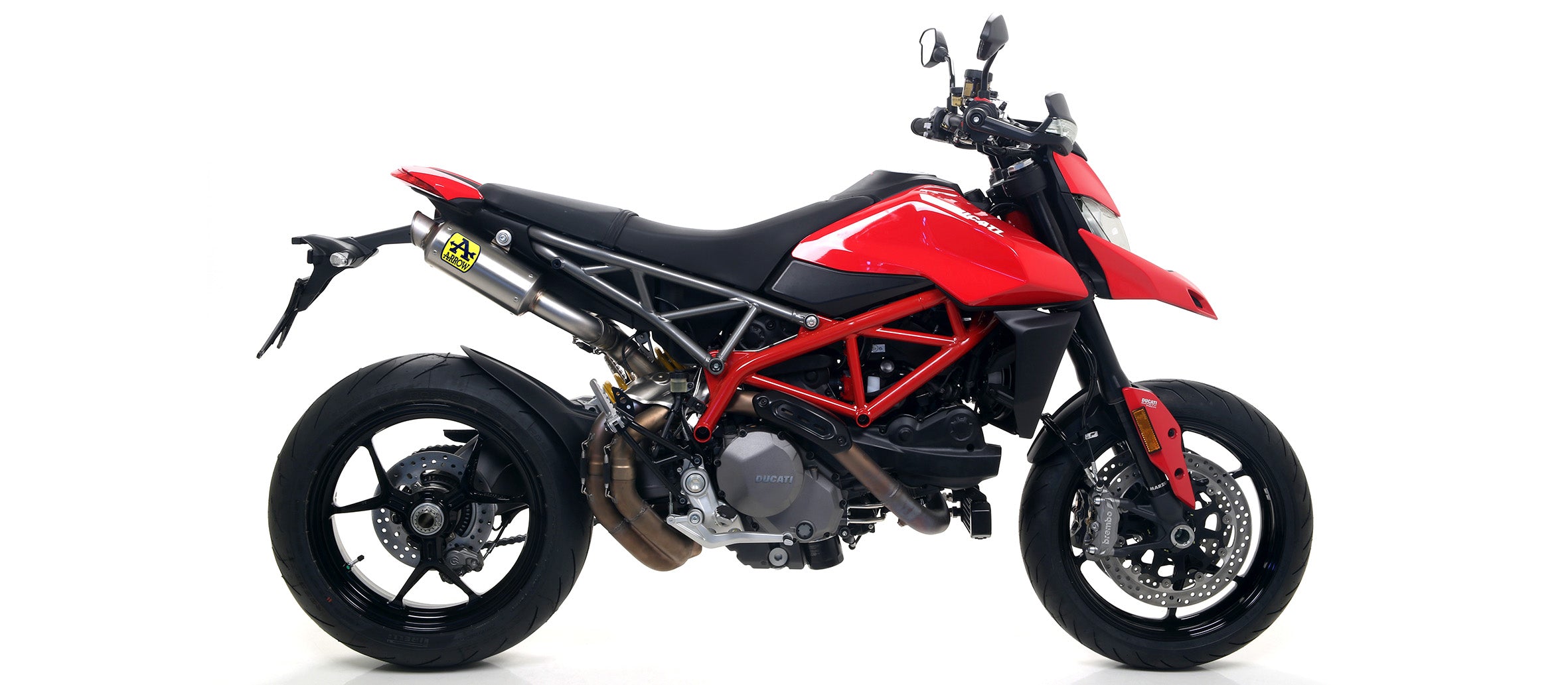 SILENCER APPROVED GP-2 TITANIUM (DX+SX) ARROW DUCATI HYPERMOTARD 950 SP 19-20