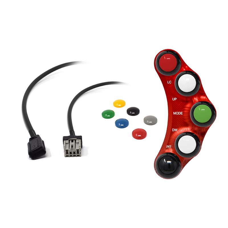 RACING LEFT HANDLEBAR SWITCH RED JETPRIME HONDA CBR 1000 RR 2017 - 19