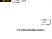 HEADERS RACING IN TITANIUM ARROW YAMAHA TENERÉ 700 2021-22