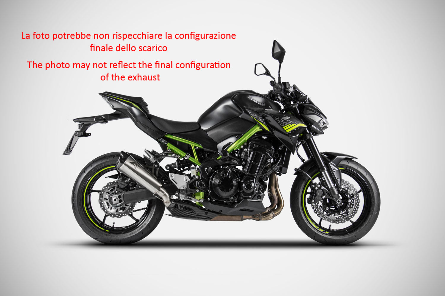 TERMINALE SCARICO ZARD TITANIO RACING KAWASAKI Z900 A2 2020-21