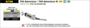 SCARICO MARMITTA RACE-TECH TITANIO-CARBONIO ARROW KTM 890 ADVENTURE 2021-