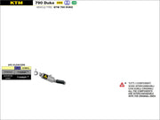 SCARICO MARMITTA GP2 FULL TITANIO ARROW KTM 890 DUKE 2020>