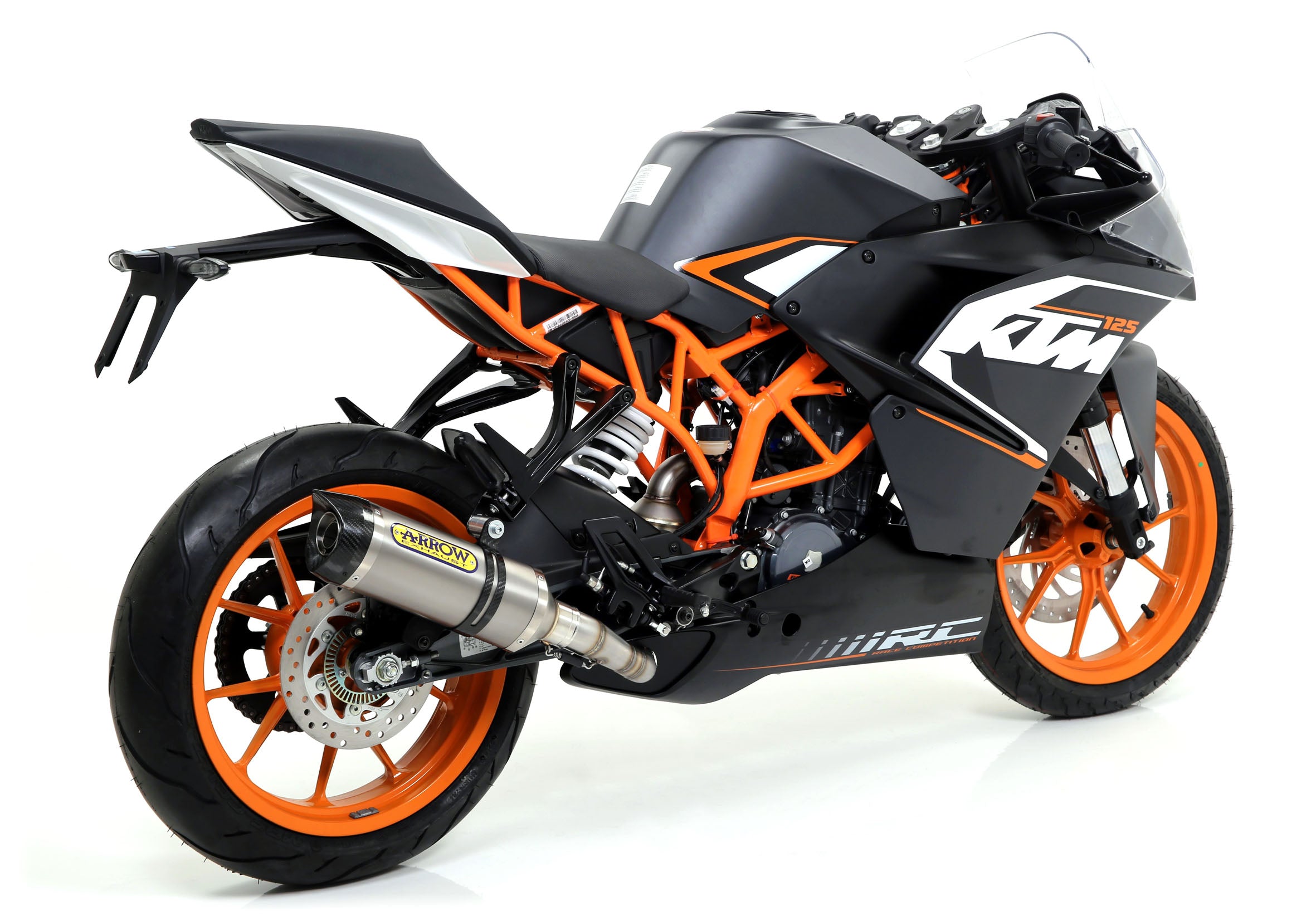 SCARICO MARMITTA OMOLOGATO THUNDER TITANIO-CARBONIO ARROW KTM RC 125 2015-16