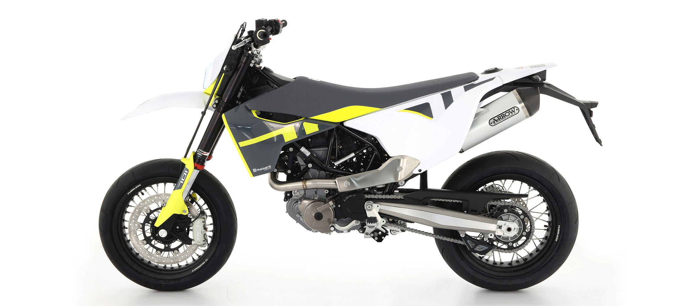 SCARICO OMOLOGATO RACE-TECH TITANIO-CARBONIO ARROW HUSQVARNA 701 SUPERMOTO 2021>