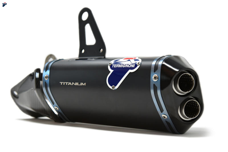 TERMINALE SCARICO TITANIO BLACK + DEKAT + UPMAP TERMIGNONI DUCATI PANIGALE V4 2018 - 22