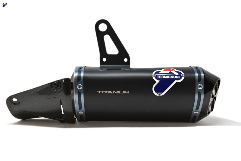 TERMINALE SCARICO TITANIO BLACK + DEKAT + UPMAP TERMIGNONI DUCATI PANIGALE V4 2018 - 22