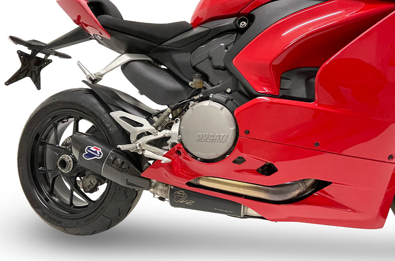 SCARICO TITANIO NERO +PRESILENZIATORI+UPMAP TERMIGNONI DUCATI PANIGALE V2 2021>