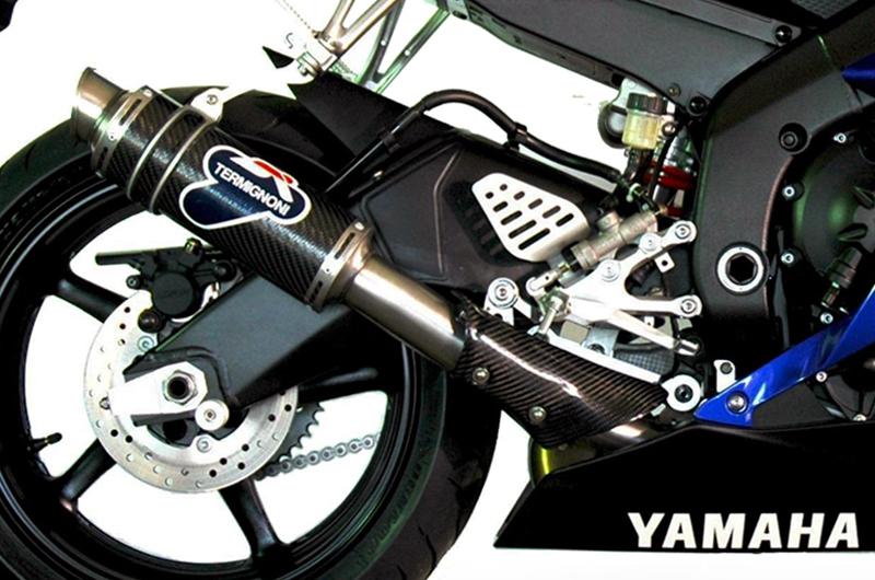 SILENCER EXHAUST TERMIGNONI APPROVED ROUND GP CARBON YAMAHA R6 2006 - 19