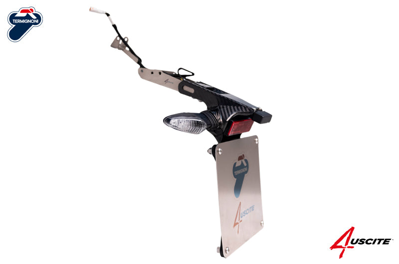 PORTATARGA TERMGINONI SPECIFICO PER SCARICO D182 DUCATI PANIGALE V4 2018>