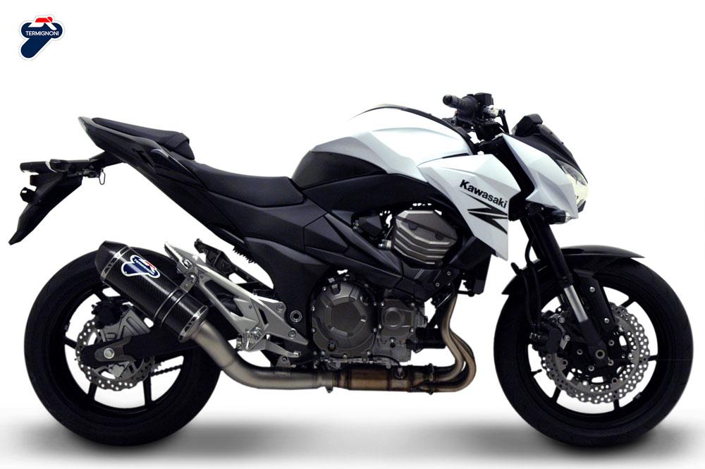 SILENCER EXHAUST TERMIGNONI APPROVED CARBON KAWASAKI Z800 E 2013 - 17