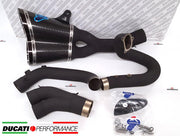 COMPLETE EXHAUST CARBON BLACK TERMIGNONI 96480641B DUCATI DIAVEL 1200 2011 - 18