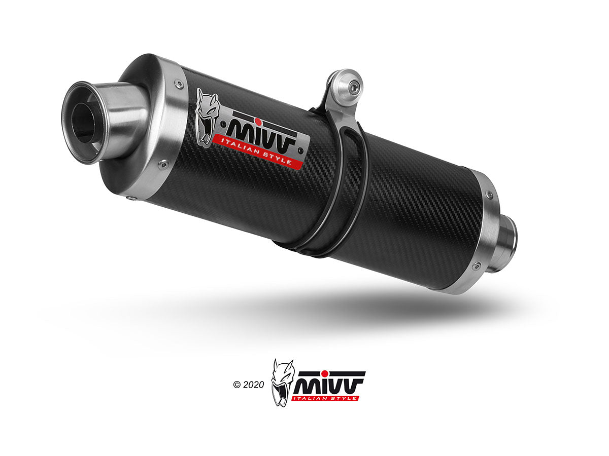 TERMINALE DI SCARICO IN CARBONIO MIVV OVAL YAMAHA YZF 1000 R1 2002 - 2003