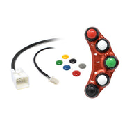 PULSANTIERA SINISTRA RACING ROSSO JETPRIME KAWASAKI NINJA ZX6R 2009 - 16