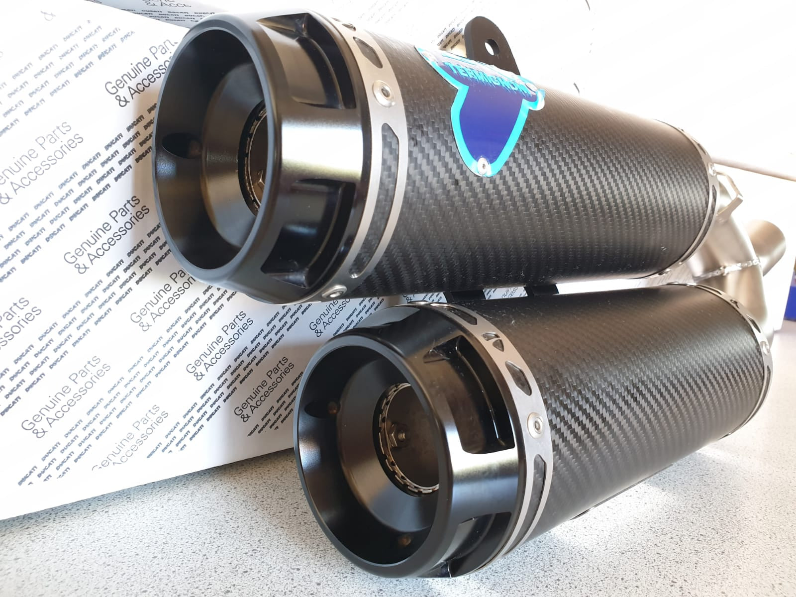 TERMINALE SCARICO CARBONIO RACING TERMIGNONI DUCATI MONSTER 1200 R 2017 - 18