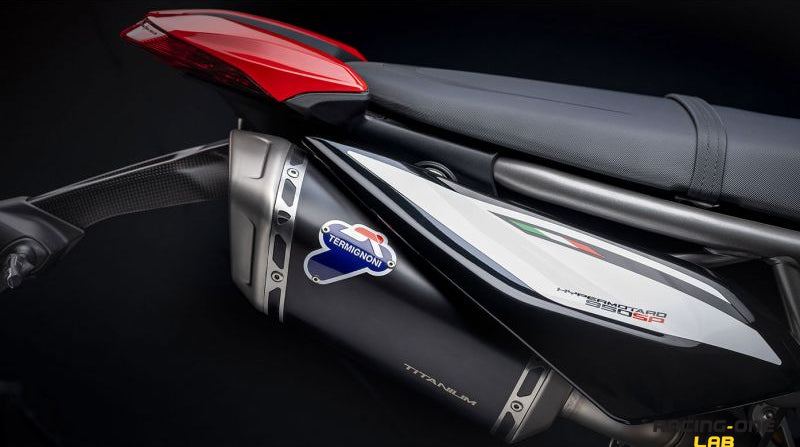 DOPPIO SCARICO TERMIGNONI TITANIO NERO 96481562A DUCATI HYPERMOTARD 950