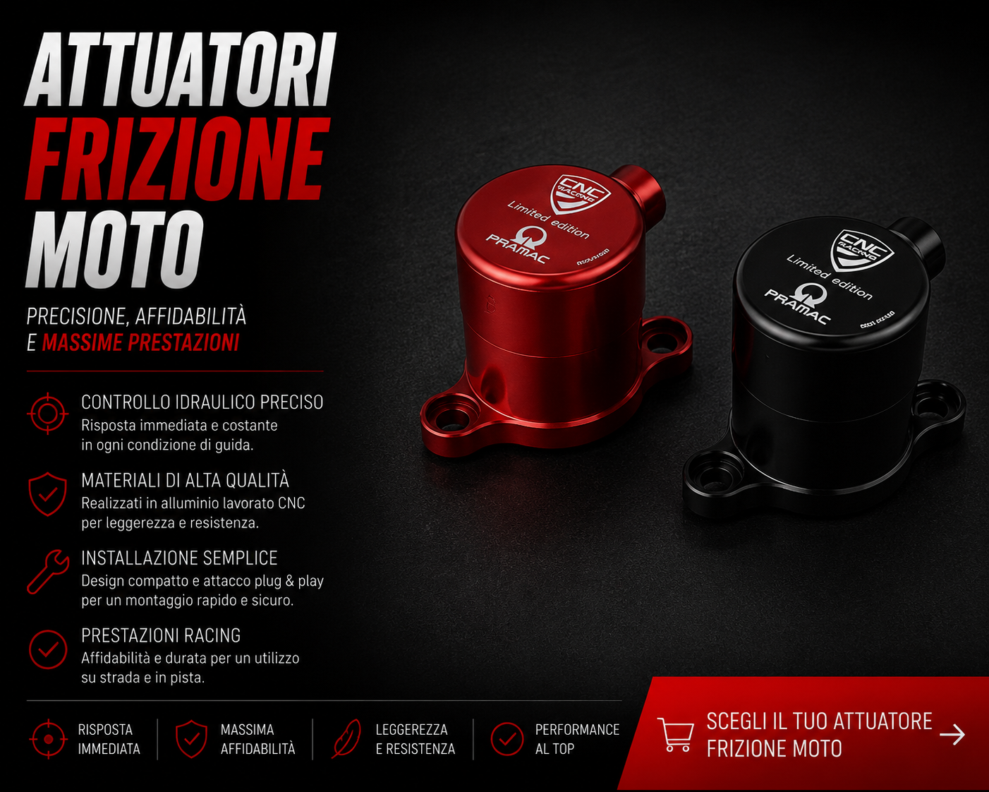 Attuatori Frizione Moto