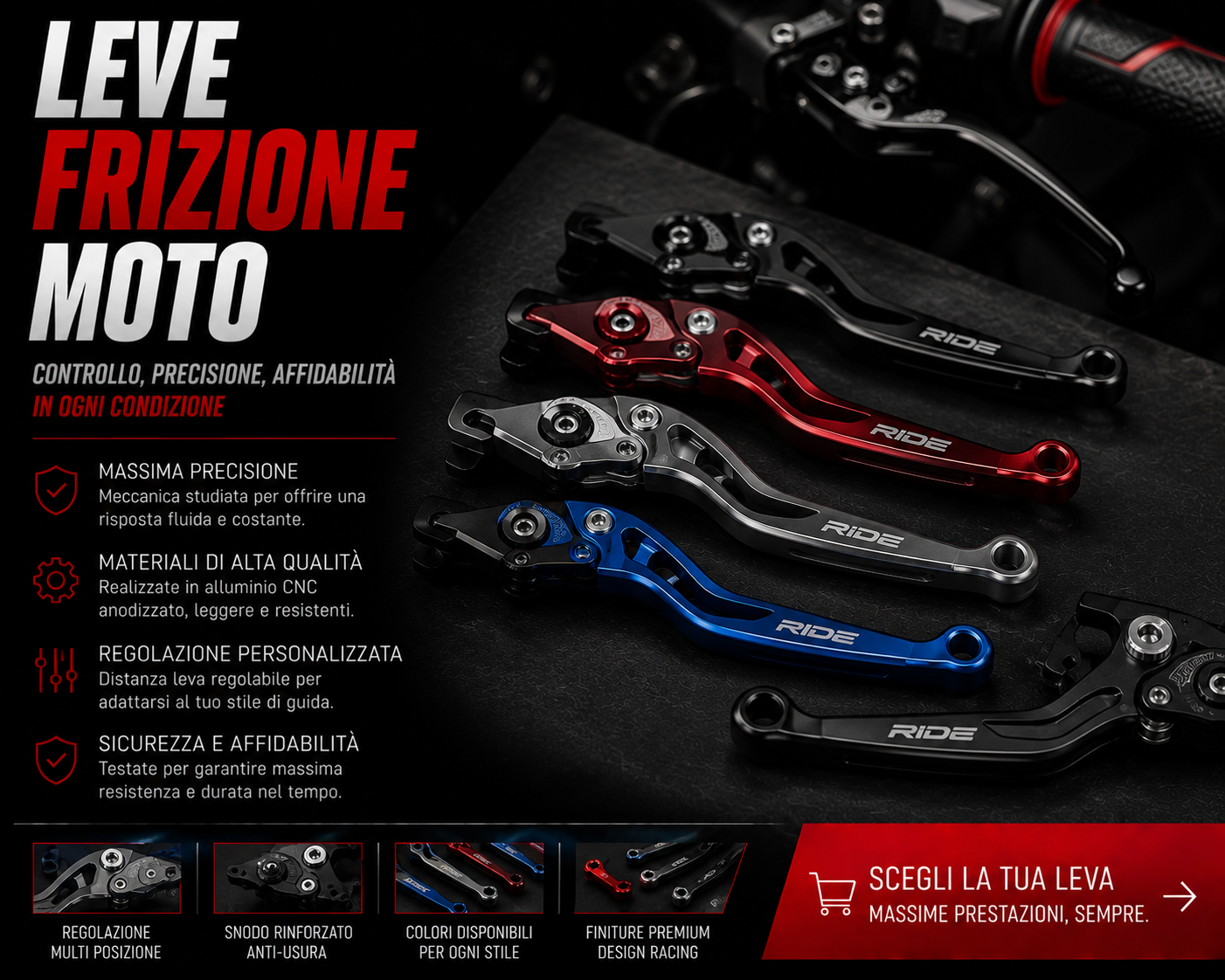 Leve Frizione Moto