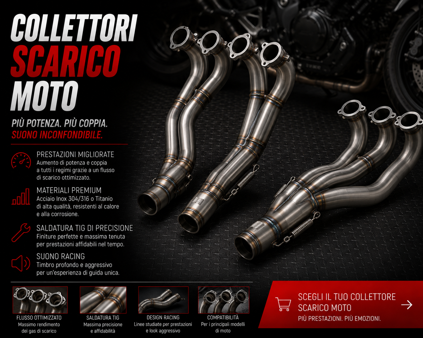 Collettori Scarico Moto