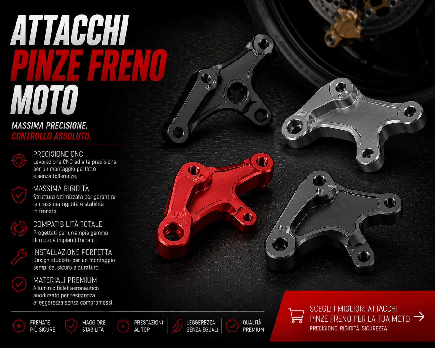 Attacchi Pinze Freno Moto