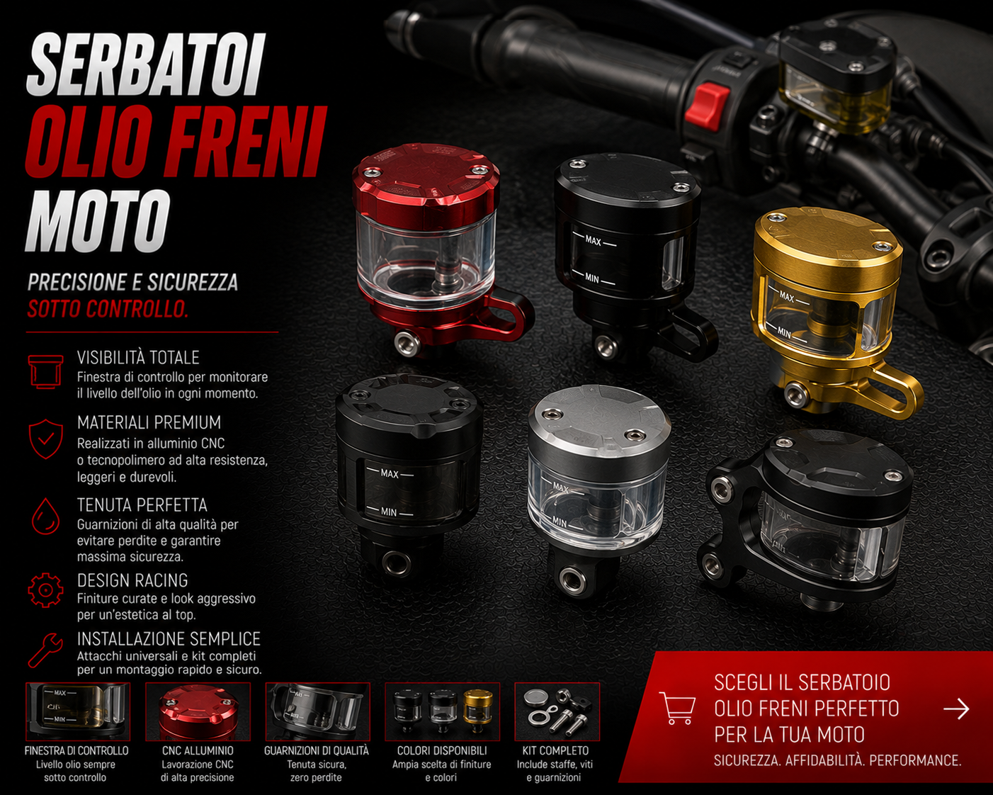 Serbatoi Olio Freni Moto