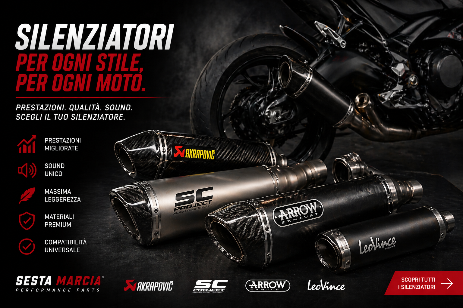 Silenziatori Moto