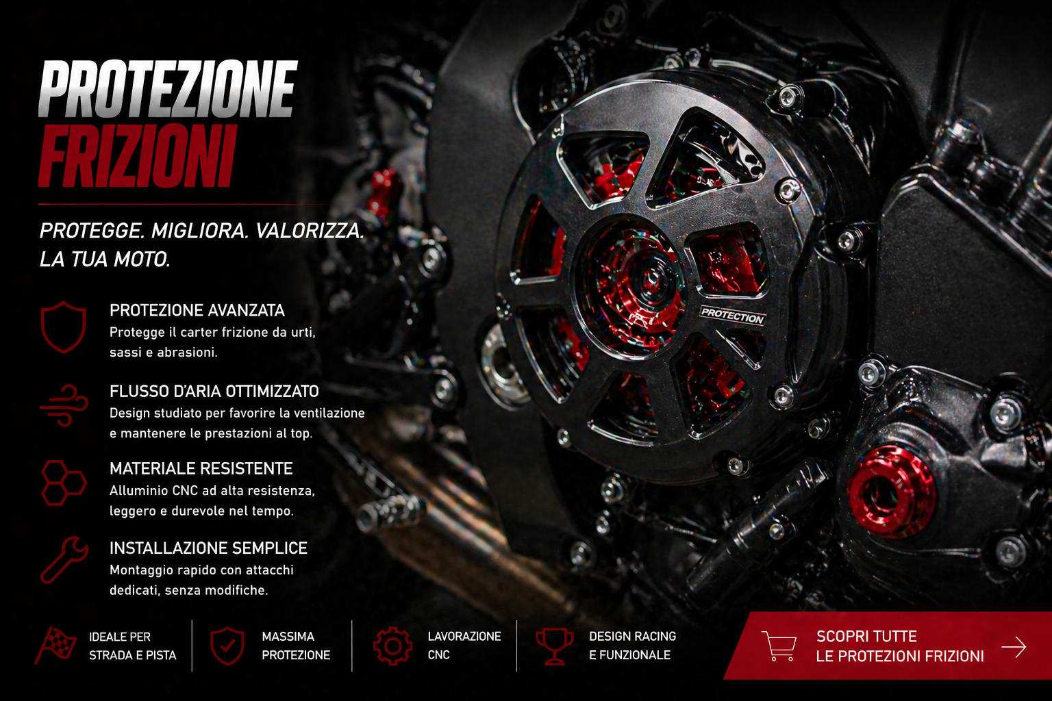 Protezione Carter Frizione Moto