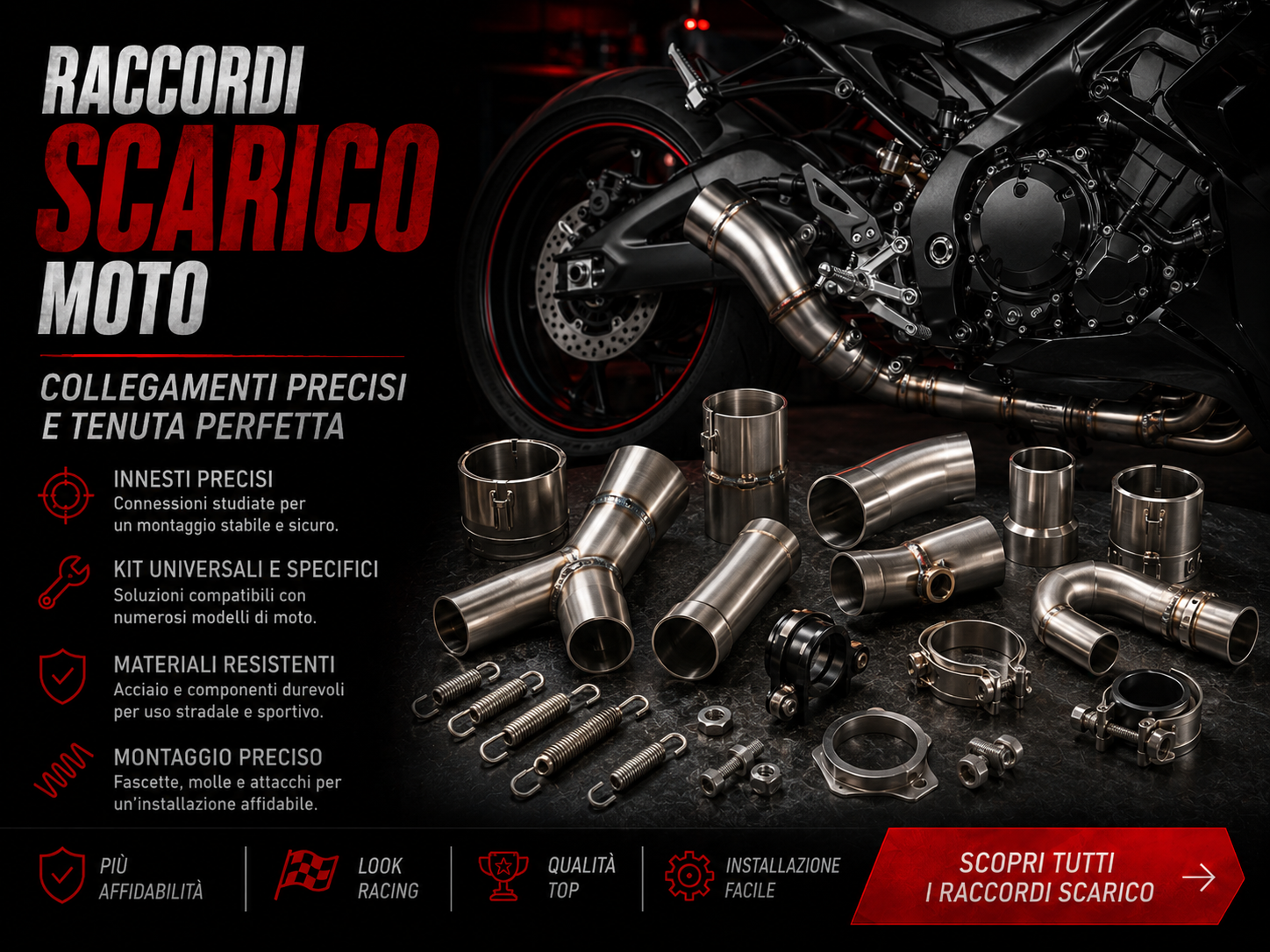 Raccordi Scarico Moto
